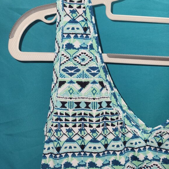 Title Nine XS Aztec Print Sleeveless Dress 85% Polyester 11% Tencel 4% Spandex - Picture 10 of 11